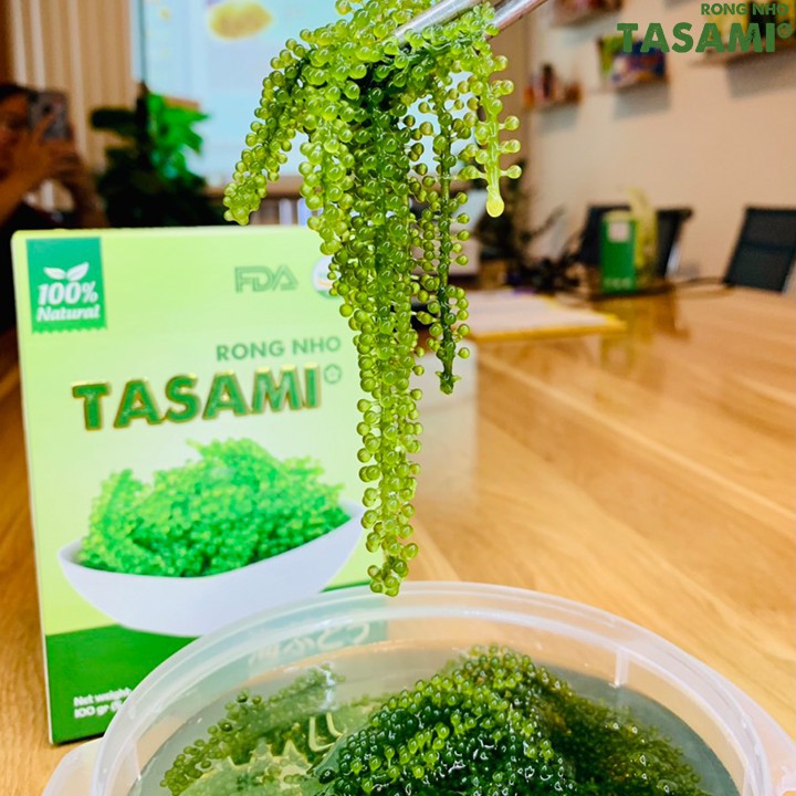 Hộp 100g 5 Gói Rong Nho Tách Nước Tasami Công Nghệ Tách Nước Tiêu Chuẩn Nhật Bản