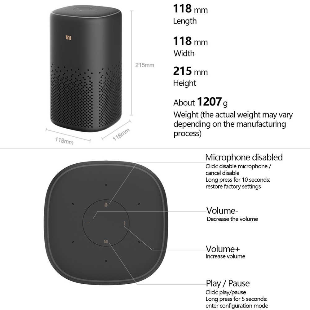 [Mã 159ELSALE hoàn 7% đơn 300K] Loa Bluetooht thông minh Xiaomi Xiaoai Speaker PRO