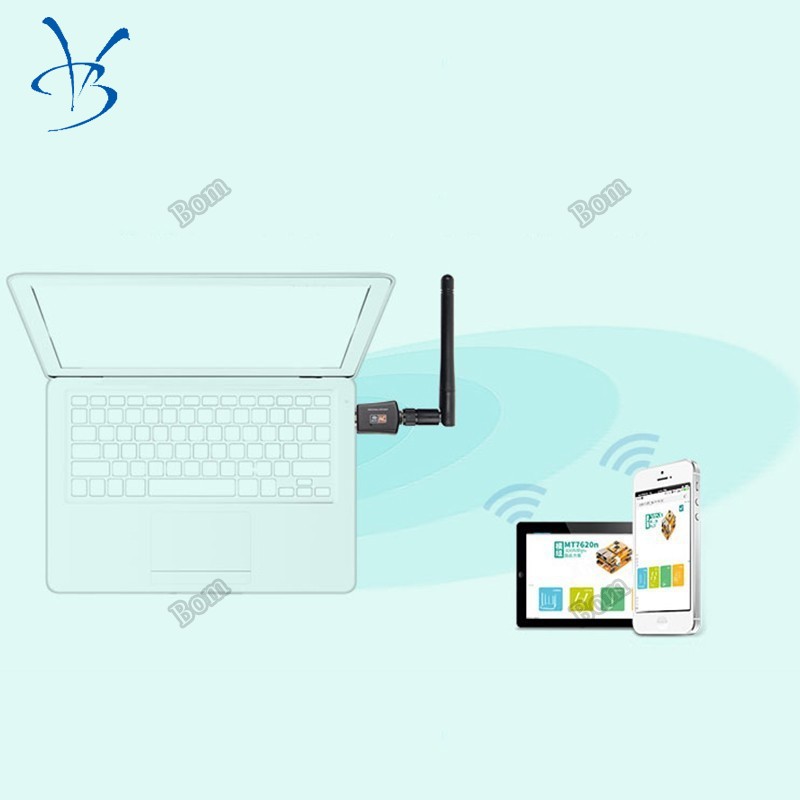 Bộ Đầu Chuyển đổi Usb Wifi Cho Pc Không Dây 600mbps Kèm ăng Ten Không Dây Cho Máy Tính để Bàn
