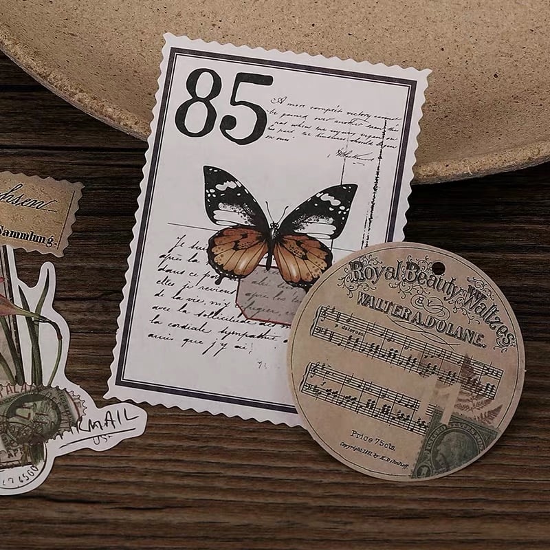 Bộ 30 tấm giấy ghi thông điệp trang trí sổ Bullet Journal, nhật ký Taro Stationery