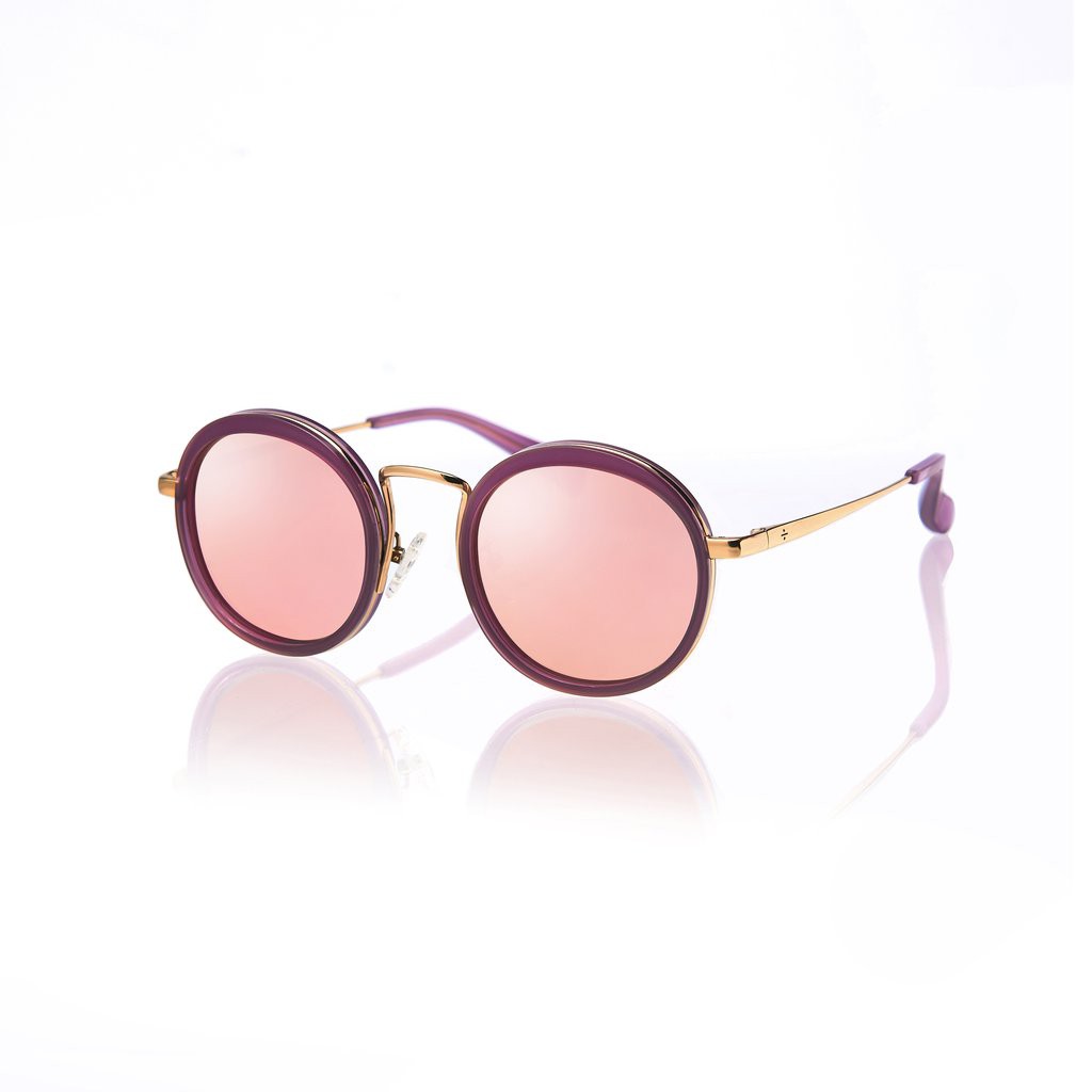 Mắt Kính Thời Trang KYOTO (Violet And Gold Metal With Pink Mirror Lens)