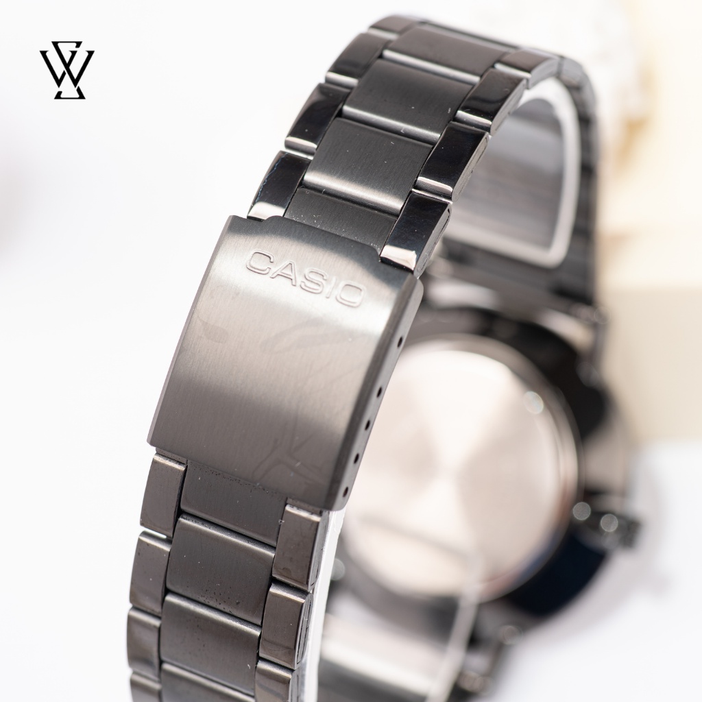 Đồng Hồ Quartz Nam Casio WATCHSTORE MTP-VT01B-2BUDF Thiết Kế Kính Khoáng 40mm, Dây Kim Loại, Vỏ Thép Không Gỉ