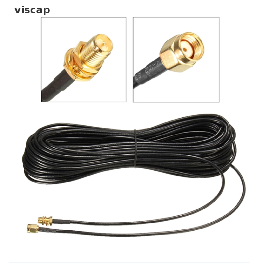 1PC 20m WiFi router antenna extension cable cord RG174 RP-SMA male to female [new]