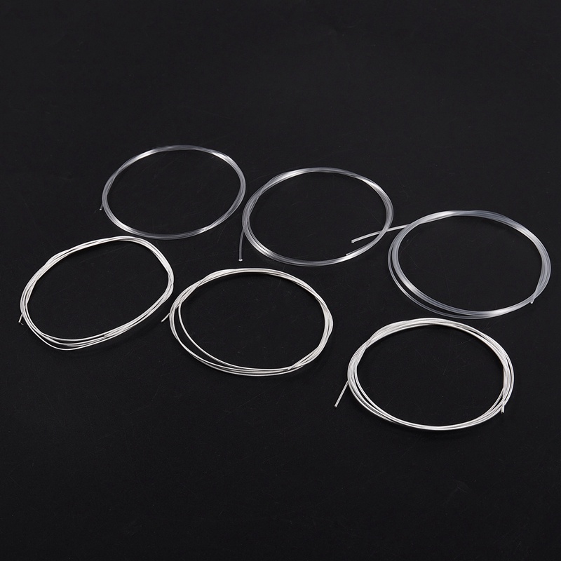 Set 12 Dây Đàn Guitar Bằng Nilon Mạ Bạc Siêu Nhẹ