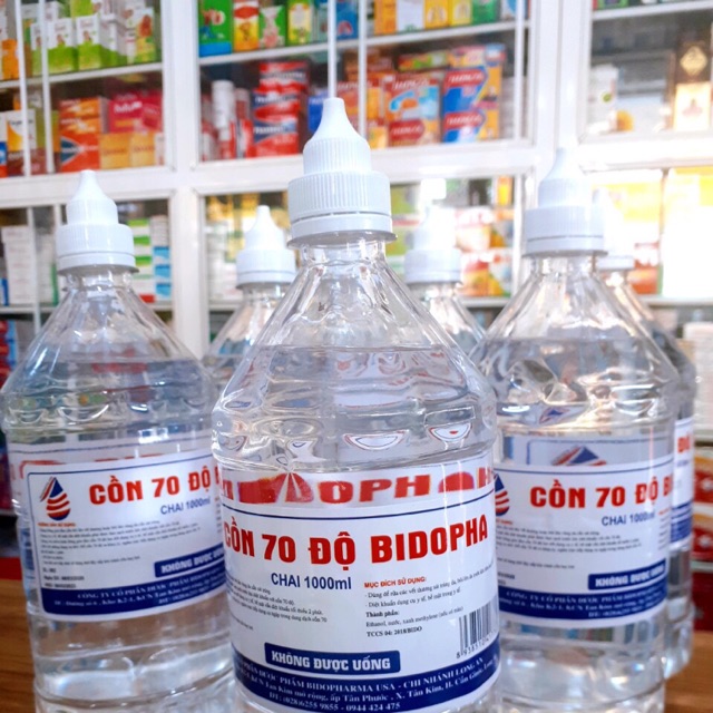 CỒN 70 ĐỘ NAM HÀ (bidopha) 1000ml