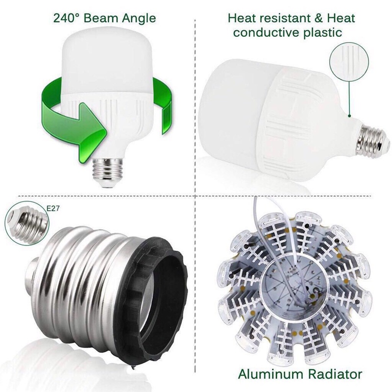 Licer LED Bóng đèn 60W 40W 20W 10W tiết kiệm năng lượng