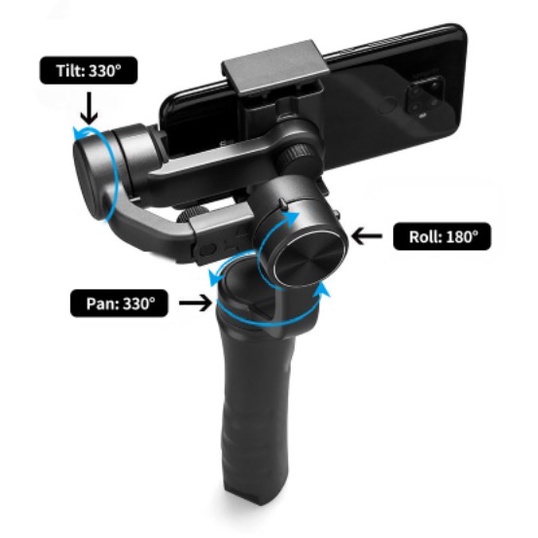HÀ NỘI Tay cầm Gimbal 3 Axis T6 chống rung cho điện thoại và camera quay phim chụp ảnh - Gậy quay phim