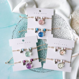 [VÒNG TAY  ] Vòng tay cốm handmade hoa khô mang lại may mắn cho người đeo phong cách Hàn Quốc và Nhật Bản 2023