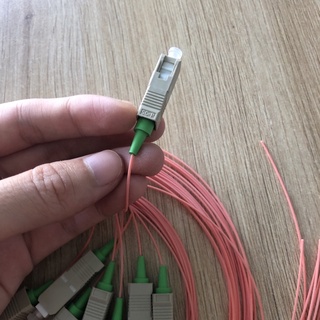 1 dây pigtail SC/UPC, Multimode OM2 dài 1.5M phi 0.9mm(Dây nối quang đa mốt OM2 SC/UPC)