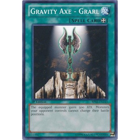 THẺ BÀI YUGIOH - Mint90- SPELL - Gravity Axe - Grarl