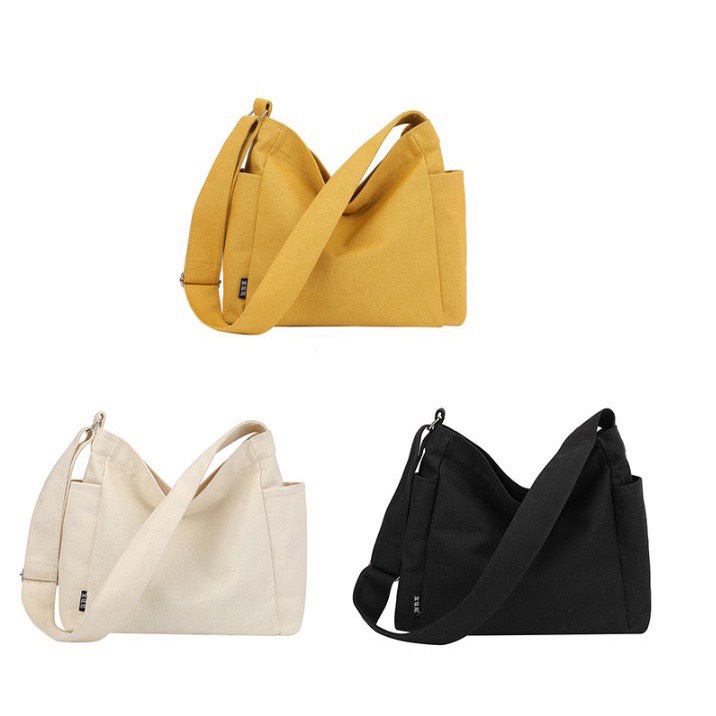 Túi Đeo Chéo Nữ vải canvas Túi Đeo Vai đi học đi chơi phong cách Hàn Quốc