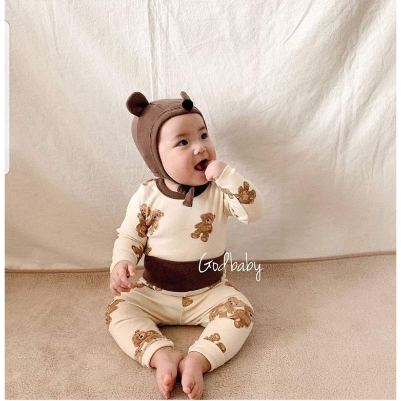 Bộ gấu nâu Peekaboo