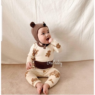 Bộ gấu nâu Peekaboo