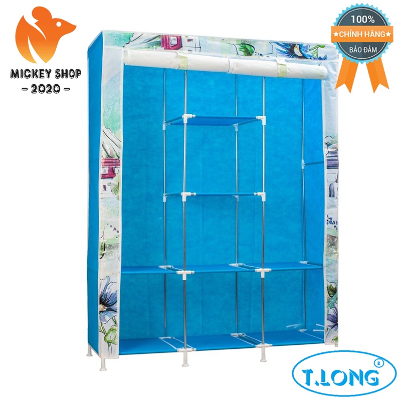 [ BỀN ĐẸP ] Tủ Vải Cao Cấp Thanh Long ECO E120 (120 x 42 x 160 cm) - MẨU MỚI - CHÍNH HÃNG