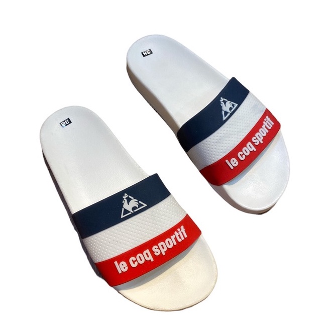 Dép lê nam thời trang le coq sportif, dép nam đi trong nhà, du lịch đế cứng cao 2cm