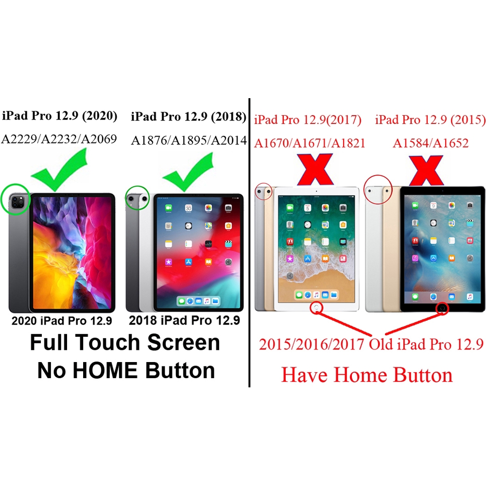 Bao da máy tính bảng nắp gập phong cách công sở thời trang cho iPad Pro 12.9 inch 2020