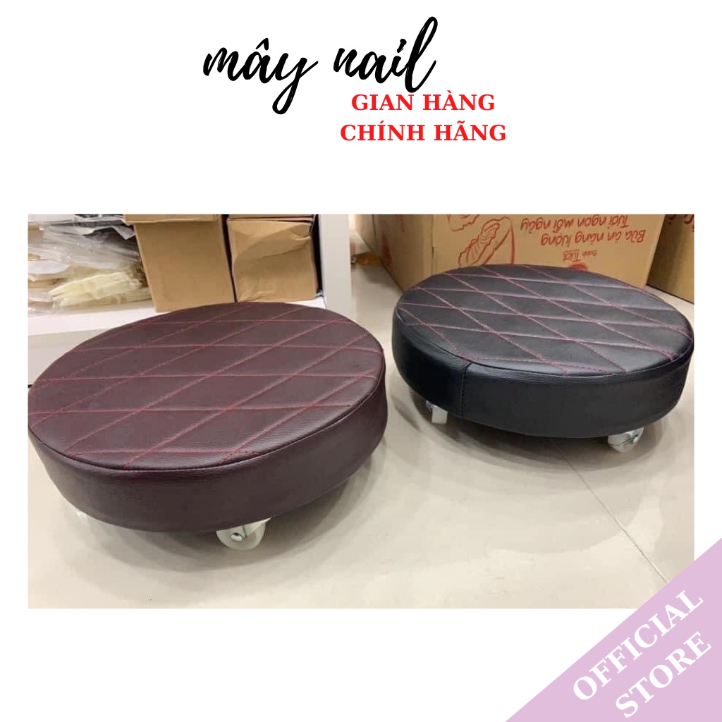 Ghế đôn xoay ngồi có bánh lăn chắc bền .