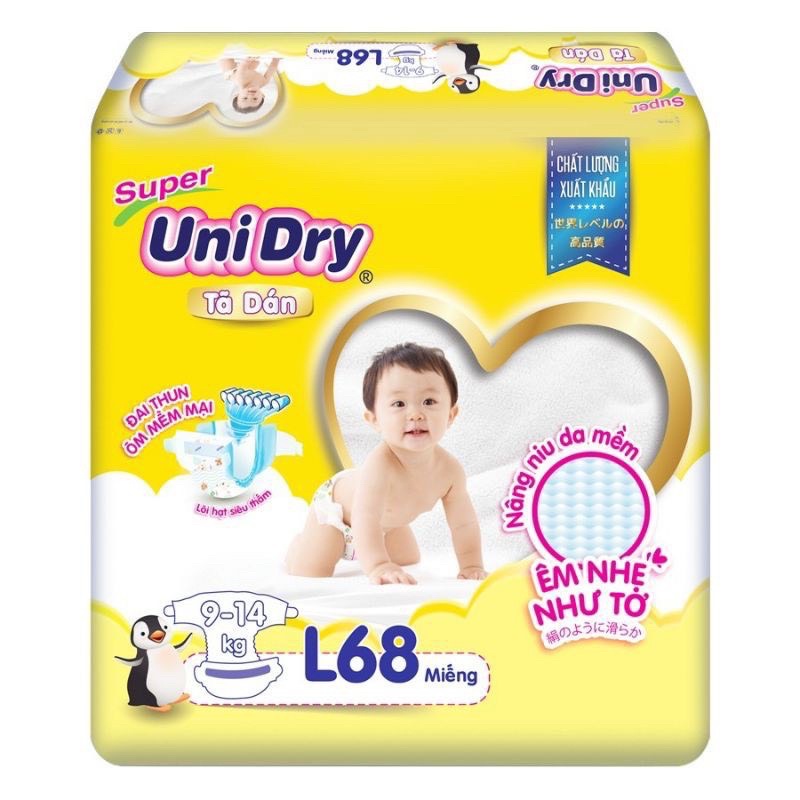Bỉm / tã dán unidry M76/ L68 / Xl62
