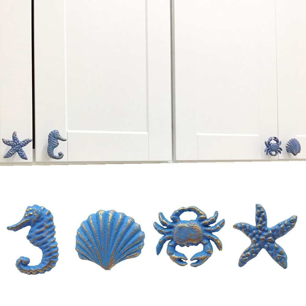 Tay Nắm Cửa Hình Sao Biển Bằng Kim Loại