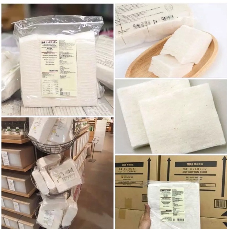 Bông tẩy trang Muji Cotton Puff 189 miếng