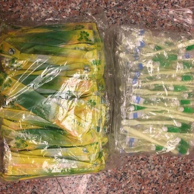 Bàn Chải Khách Sạn/ Nhà Nghỉ 100 chiếc kèm kem