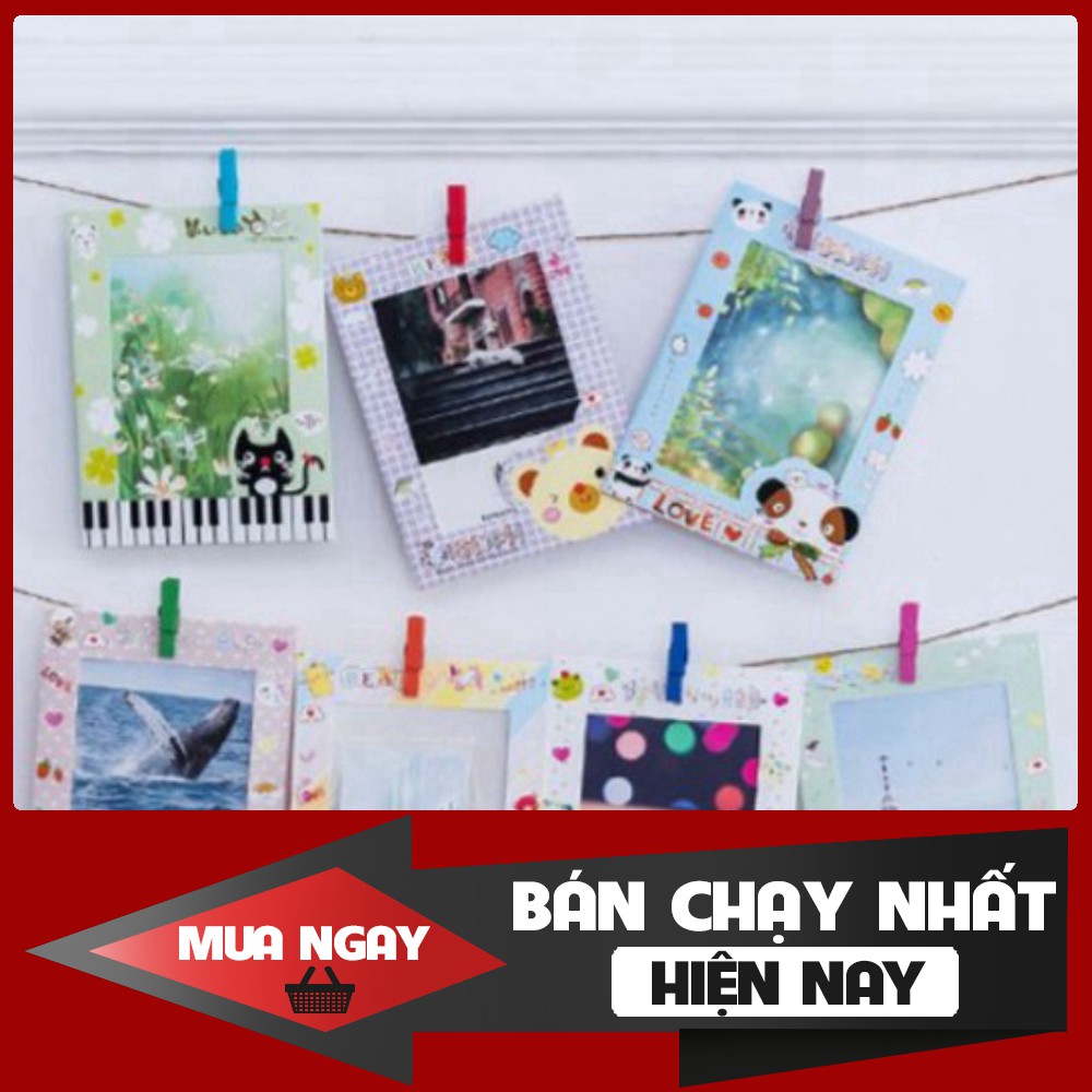 [Hàng Loại 1] [XẢ KHO_FREESHIP] Bộ 9 khung ảnh treo tường đẹp size 15,4*11,3cm (khung trong 11*8cm)