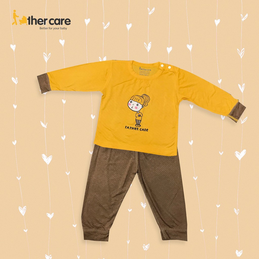 Bộ Quần Áo Trẻ em DT FatherCare Cài Vai - Cô Gái Trái Tim FC800