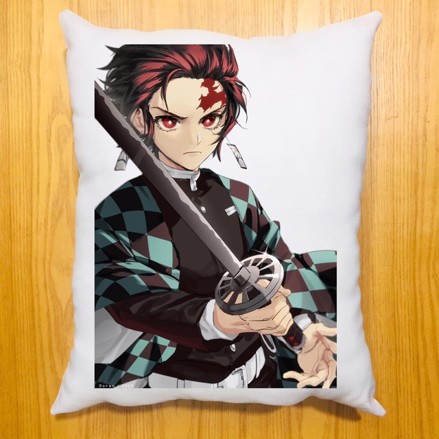 Gối kamado tanjirou kimetsu no Yaiba 40x50cm ruột bông hàn quốc