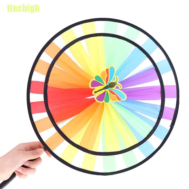 Lồng Gió 2 Tầng Xoay Tròn Nhiều Màu Sắc Dễ Thương Cho Bé