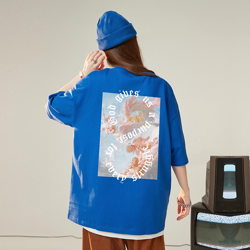 NRVP Áo Thun Cổ Tròn Oversize Thời Trang Hàn Quốc 2022 Cho Nữ