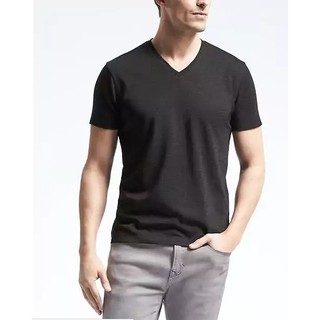 Áo cổ tim màu đen Banana Republic xuất xịn