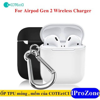 (Airpod Gen 2 Không dây)Ốp TPU siêu mền ,mỏng chính hãng COTEetCI cho Apple Airpod Gen 2 Wireless Charger
