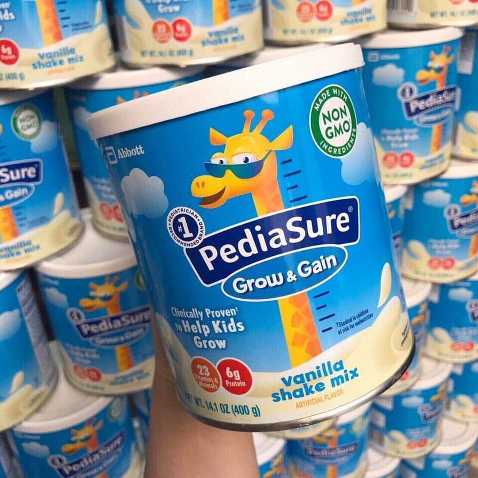 SỮA BỘT PEDIASURE GROW &amp; GAIN 400GR HOA KỲ [Date 6/2022]