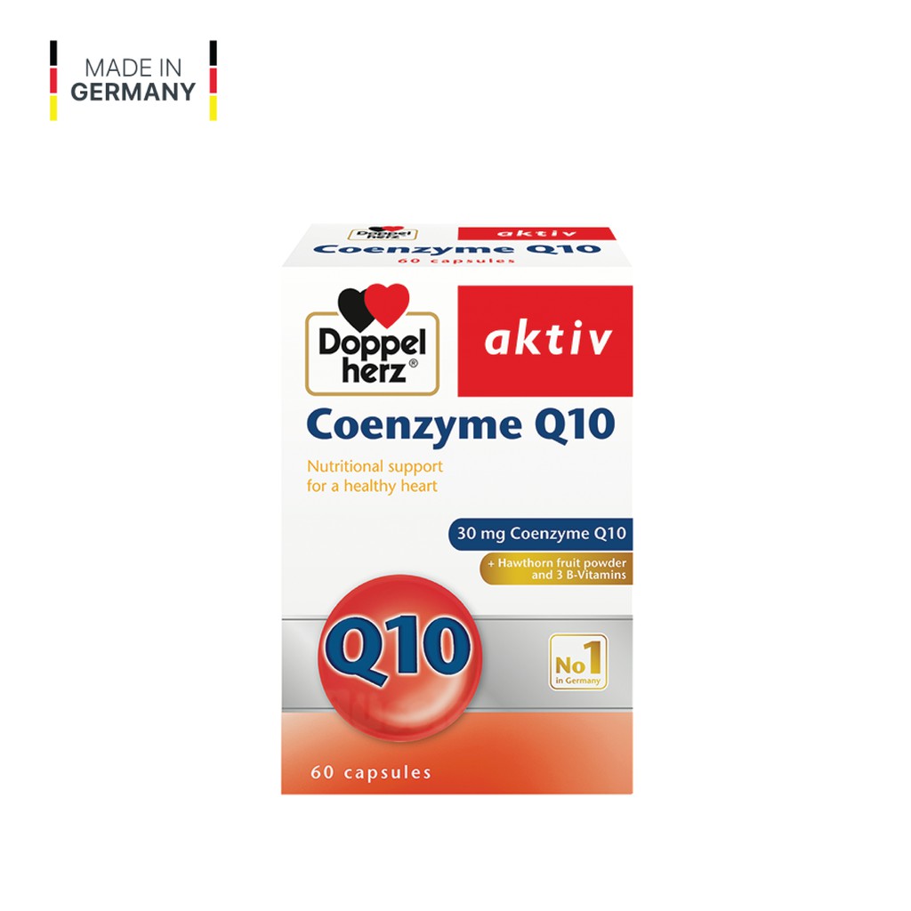 Viên uống bổ tim mạch, điều hòa huyết áp Doppelherz Aktiv Coenzyme Q10 (Hộp 30 viên) | BigBuy360 - bigbuy360.vn