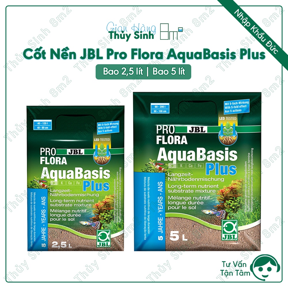 (Bao Lớn 5 lít) Cốt Nền JBL AquaBasis Plus | Cốt Nền Thủy Sinh | 8m2