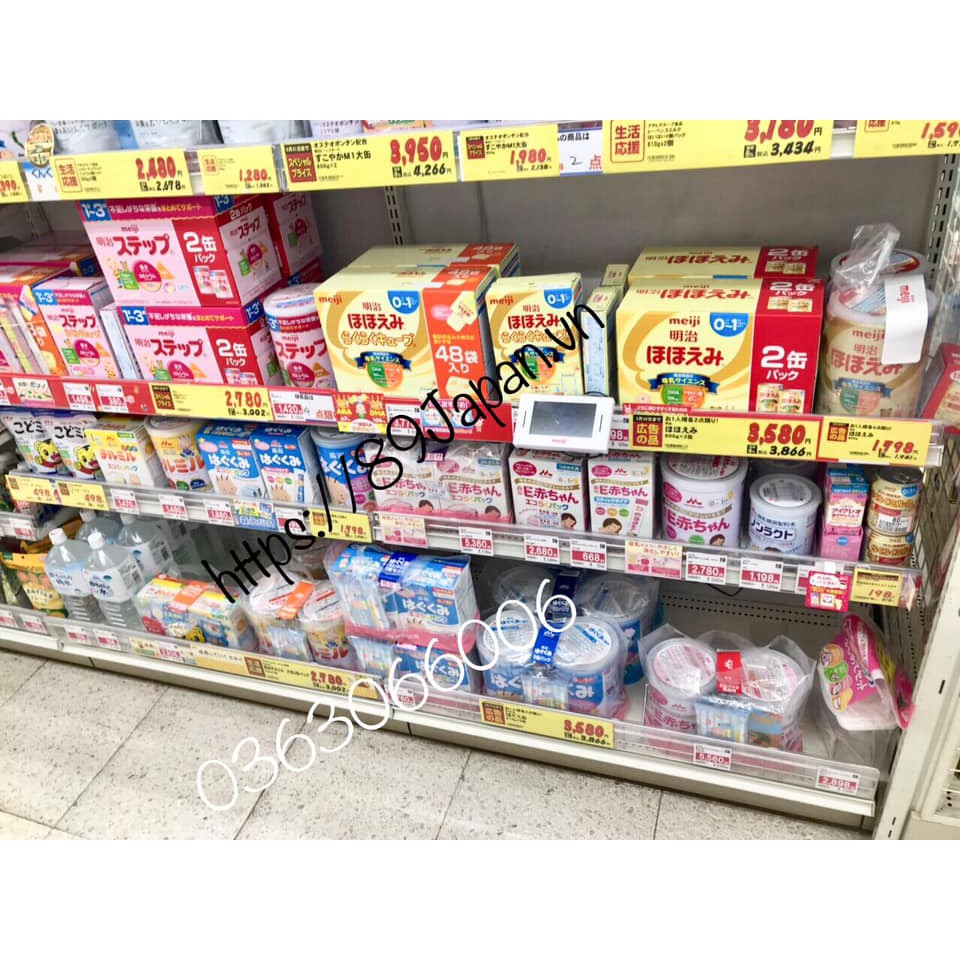 (MẪU MỚI 2021) Sữa meiji bột 0-1 & 1-3 nội địa Nhật Bản