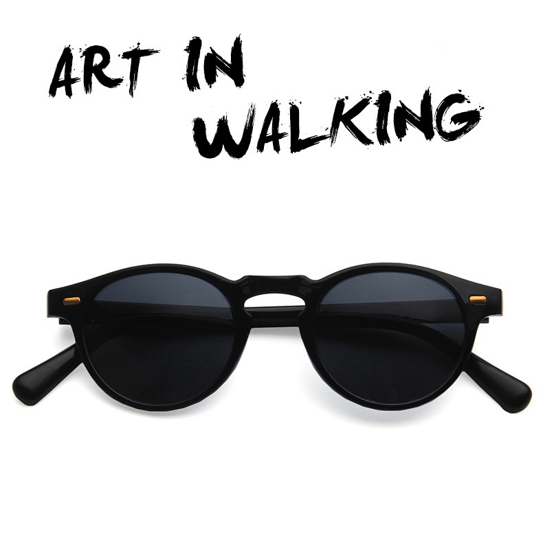 Kính Mát Gọng Tròn Chống Tia UV400 Thời Trang Cho Nam Và Nữ