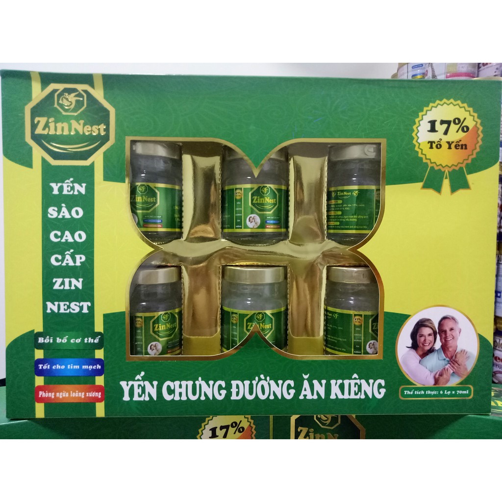 Yến sào Zinnest đường ăn kiêng 17% yến tổ cao cấp cho người tiểu đường