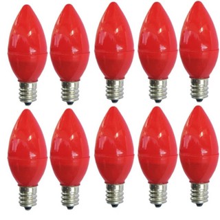 Bộ 10 bóng đèn led quả nhót màu đỏ cho đèn thờ