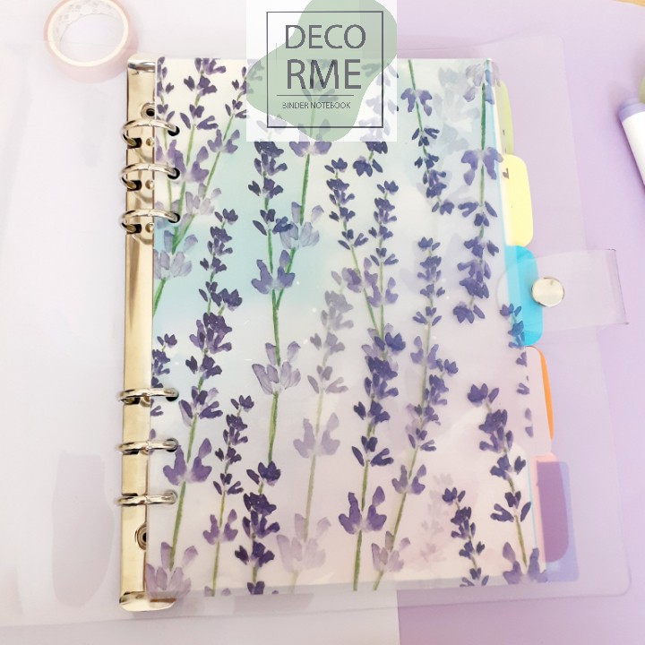 Set 6 tab FOREST phân trang sổ còng A5-A6-A7, sổ planner, bullet journal, DECORME