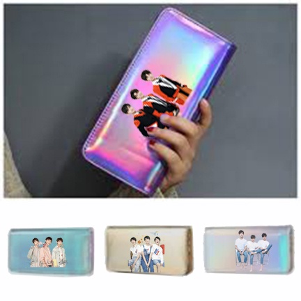 Ví tfboys hologram VHI35 bóp dẹt thời trang nhiều ngăn dáng dài cute dễ thương