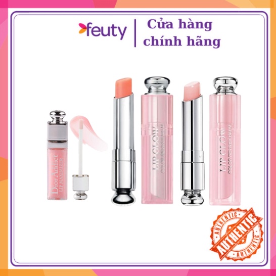 Son Dưỡng Môi Dior Addict Lip Glow 001 Pink Và 004 Coral