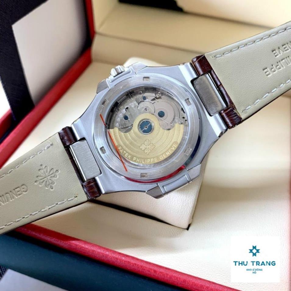 Đồng Hồ Nam PT Philip Cơ Automatic Nhật, Mặt Saphire 41-42mm vuông trơn 4 MÀU nổi bật, Chống Nước 5ATM