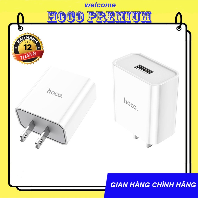 CỦ SẠC HOCO C81 DÒNG 2.1A CHO IPHONE. ANDROID - CHÍNH HÃNG