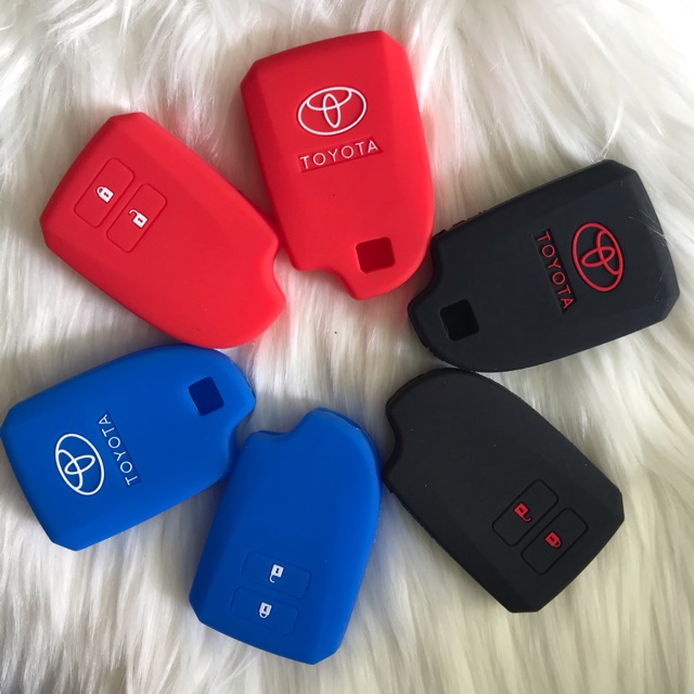 Bọc silicone bảo vệ chìa khoá thông minh TOYOTA VIOS YARIS 2nút bấm