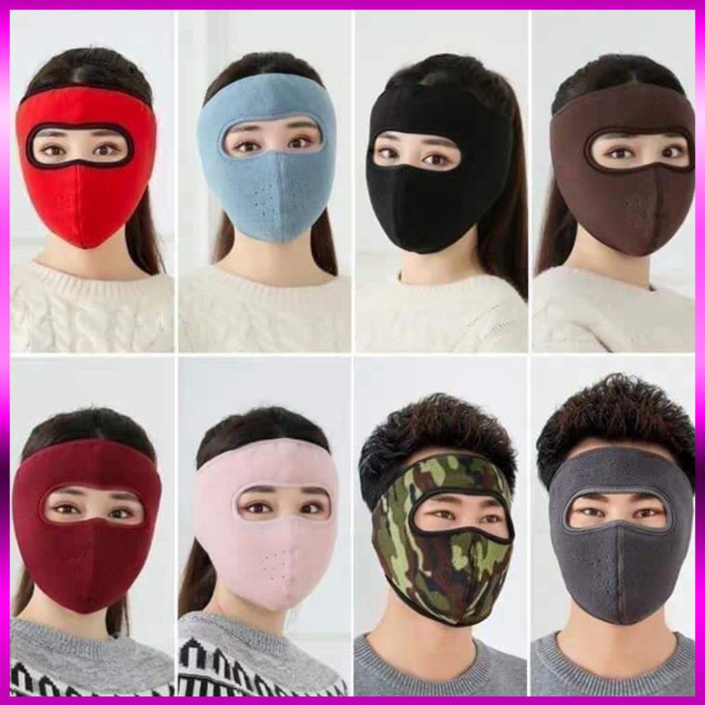 Khẩu Trang Ninja Lót Nỉ Siêu Ấm