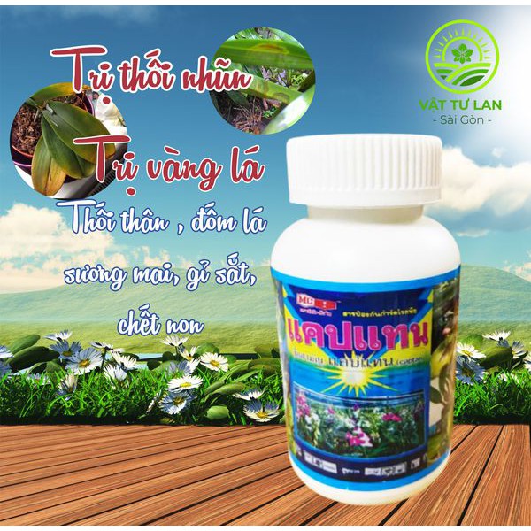 Captan trị rỉ sắt, thúi nhũn ( thùng 120 chai)