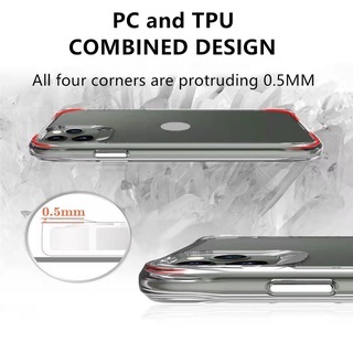 Ốp điện thoại PC cứng trong suốt chống sốc thích hợp cho iPhone 13 12 Mini 11 Pro Max XS Max XR X 7 8 Plus SE 2020