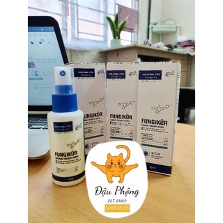 XỊT TRỊ NẤM ALKIN FUNGIKUR 50ML - LỌ TRỊ NẤM VIÊM DA CHÓ MÈO