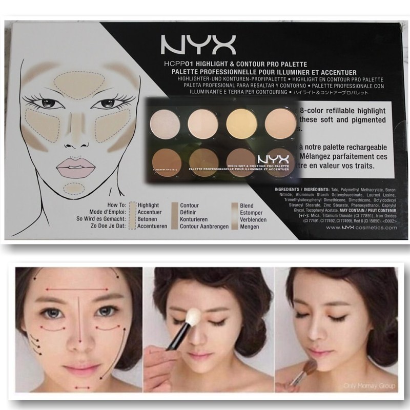 Phấn Tạo Khối NYX Highlight & Contour Pro Palette (21.6g)